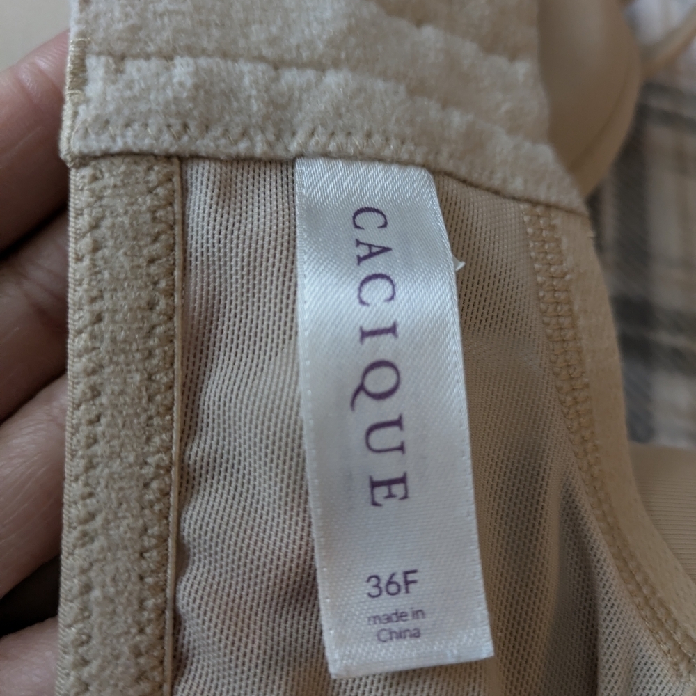 Cacique Tan Seamless T-Shirt Bra with Underwire Support - Picture 3 of 4